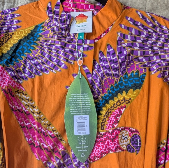 FARM Rio Beaded Macaw Mini Dress XL - Picture 4 of 5